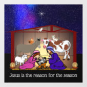 Nativity Raamsticker (Vel)