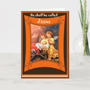 Nativity, religious Christmas Card Feestdagen Kaart