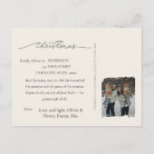 Nativity Scene Baby Jesus in the Manger Your Photo Feestdagenkaart (Achterkant)