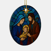 Nativity Scene Baby Jesus Manger Christmas Keramisch Ornament (Rechts)
