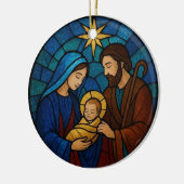 Nativity Scene Baby Jesus Manger Christmas Keramisch Ornament (Links)