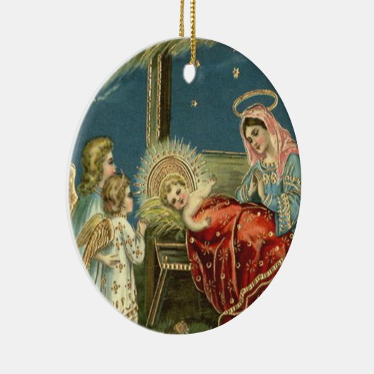 Nativity Scene Bethlehem Keramisch Ornament (Rechts)