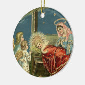 Nativity Scene Bethlehem Keramisch Ornament (Links)
