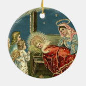Nativity Scene Bethlehem Keramisch Ornament (Achterkant)