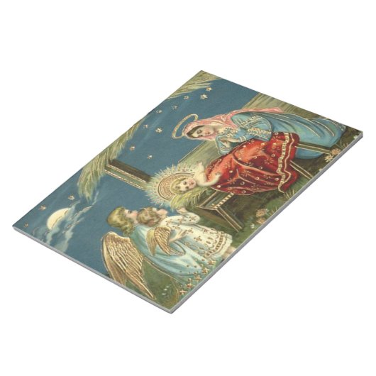 Nativity Scene Bethlehem Notitieblok (Schuin)