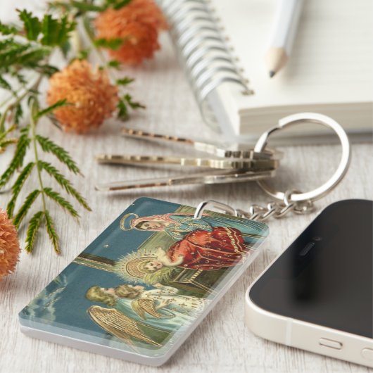 Nativity Scene Bethlehem Sleutelhanger (Voorkant Rechts)