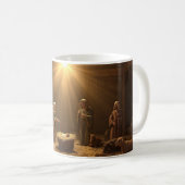 “Nativity Scene” Christian Christmas Mug Koffiemok (Voorkant rechts)