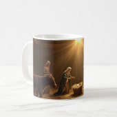 “Nativity Scene” Christian Christmas Mug Koffiemok (Voorkant links)