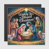 Nativity Scene Christmas Greeting (Voorkant / Achterkant)
