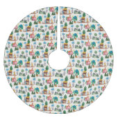 Nativity Scene Ecru Hand drawn Christmas Kerstboom Rok (Voorkant)