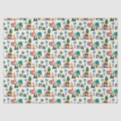 Nativity Scene Ecru Hand drawn Christmas Tissuepapier (Voorkant)