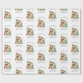 Nativity Scene Holiday Gift Wrap Christmas Paper Cadeaupapier (Vlak)