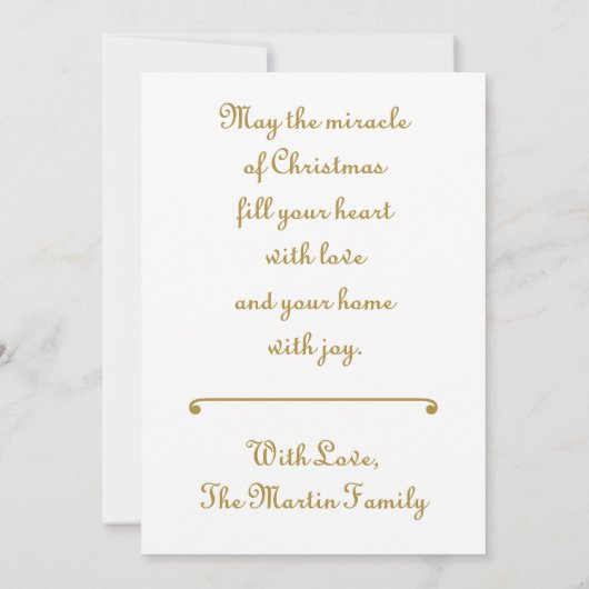 Nativity Scene | Mary and Baby Jesus Religious Feestdagenkaart (Achterkant)