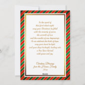 Nativity Scene "Merry Christmas & Happy New Year" Feestdagenkaart (Achterkant)