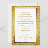 Nativity Scene "Merry Christmas & Happy New Year" Feestdagenkaart (Achterkant)