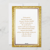 Nativity Scene "Merry Christmas & Happy New Year" Feestdagenkaart (Achterkant)