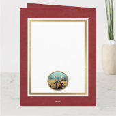 Nativity Scene "Merry Christmas & Happy New Year" Kaart (Achterkant)