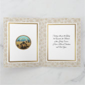 Nativity Scene "Merry Christmas & Happy New Year" Kaart (Binnen)