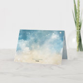 Nativity Scene Oh Holy Night Christmas Card Feestdagen Kaart (Achterkant)