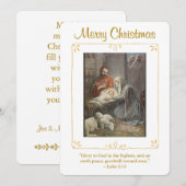 Nativity Scene Religious Christmas  Feestdagenkaart (Voorkant / Achterkant)