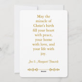 Nativity Scene Religious Christmas  Feestdagenkaart (Achterkant)