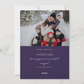 Nativity Scene Religious Family Photo Christmas Feestdagenkaart (Achterkant)