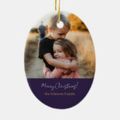 Nativity Scene Religious Family Photo Christmas Keramisch Ornament (Achterkant)