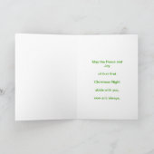 Nativity Scene Retro Christmas Card Feestdagen Kaart (Binnen)