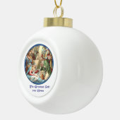 NAtivity scene Snowflake Framed Ornament (Rechts)
