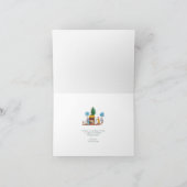 Nativity Scenen 2 Photos Christmas Greeting Card (Binnen)