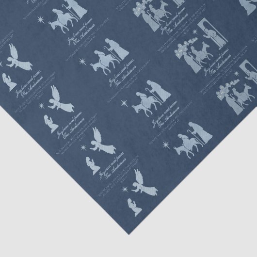 Nativity Scenes Christmas Tissue Paper Tissuepapier (Detail)