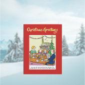 Nativity Script Juridische Kerst Kaart met QR-code