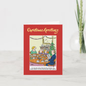 Nativity Script Juridische Kerst Kaart met QR-code (Voorkant)