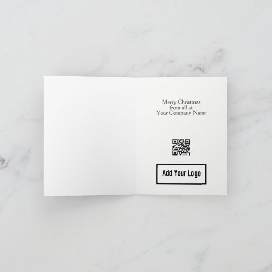 Nativity Script Juridische Kerst Kaart met QR-code (Binnen)