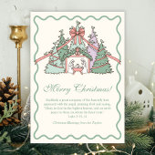 Nativity & Scripture Christian Merry Christmas Feestdagenkaart