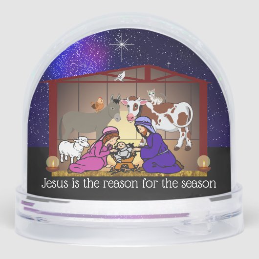Nativity Sneeuwbol (Achterkant)