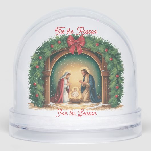 Nativity Snow Globe Sneeuwbol (Voorkant)