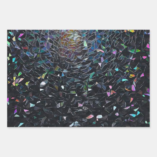 Nativity Stained Glass Art – Holy Family Christmas Inpakpapier Vel (Voorkant 3)