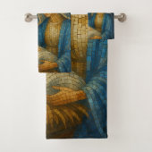 Nativity Stained Glass Mosaic | Holy Family  Bad Handdoek (Insitu)