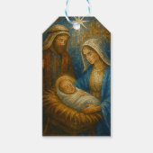 Nativity Stained Glass Mosaic | Holy Family  Cadeaulabel (Voorkant)