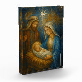 Nativity Stained Glass Mosaic | Holy Family  Fotoblokken (Links)