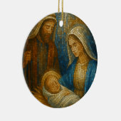 Nativity Stained Glass Mosaic | Holy Family  Keramisch Ornament (Rechts)