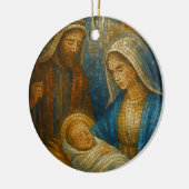 Nativity Stained Glass Mosaic | Holy Family  Keramisch Ornament (Links)