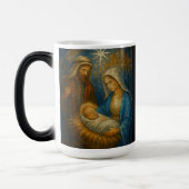 Nativity Stained Glass Mosaic | Holy Family Magische Mok (Links)