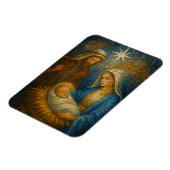 Nativity Stained Glass Mosaic | Holy Family Magneet (Linkerzijde)
