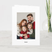 Nativity Stained Glass Signature Photo Christmas Feestdagen Kaart (Achterkant)