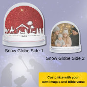 Nativity Star Christmas Bible Verse Sneeuwbol