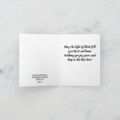 Nativity Star Wenskaart Bedankkaart (Binnen)