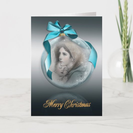 Nativity van Kerstmis de godsdienstige kaart van (Voorkant)