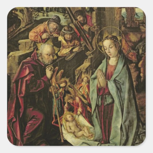 Nativity Vierkante Sticker (Voorkant)